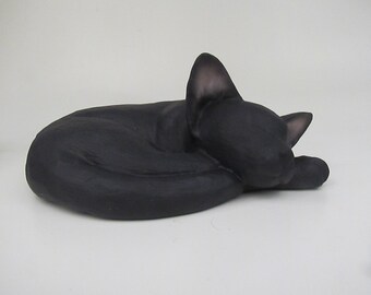 Black Cat Ashes Urn (S)