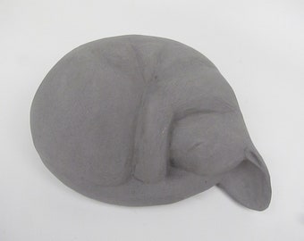 Grey Cat Cremation Urn (TI)