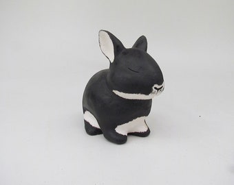 Black and White Rabbit Urn (ND)