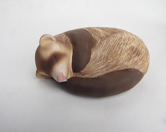 Ferret  Cremation Urn (O/DkstBR)