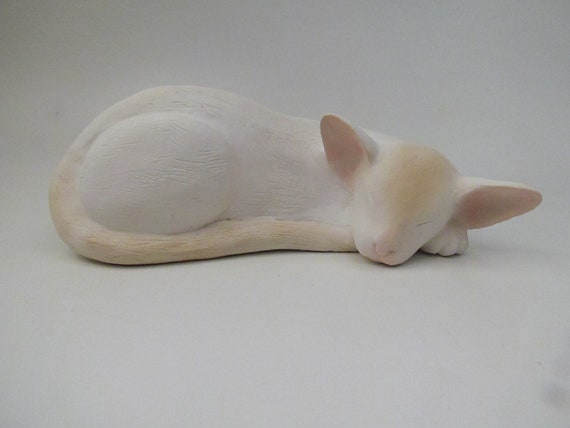 Sleeping Cat Cremation Urn Colorpoint Shorthair Etsy