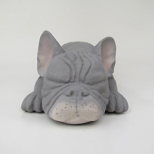 Dog Ashes Urn - Gray Frenchie