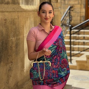 Luxury Handmade Suzani Matching Bag and Scarf Set – Personalised Women Handbag with Satin Scarf, Embroidered Women Bag Scarf Set,Unique Gift
