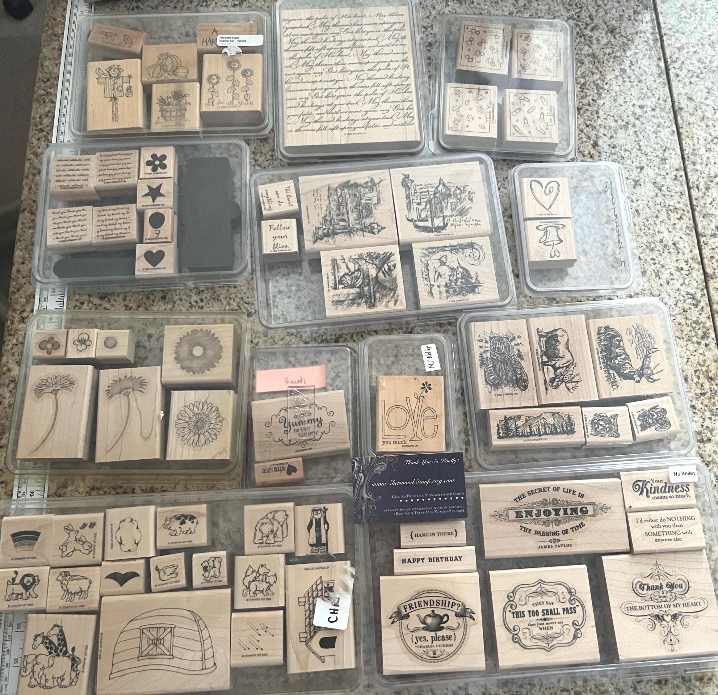 Stampin up Alphabet Set, Alphabet Stamp Retired Stampin Alphabet