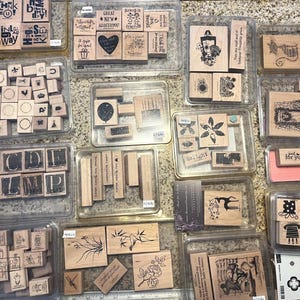 Pick Your Wooden Stampin Up Stamp Set Asian Art Fresh Cuts Greeting 4 All Reasons Teeny Tiny Wishes Business Memos BGS HardtoFind Collectors