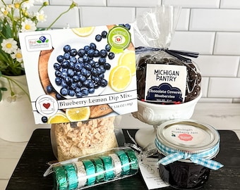 Michigan Blueberry Gourmet Gift: Chocolate, Jam & Dip Mix