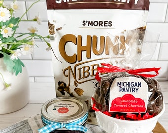 Mini Michigan Chocolate Cherry Gift | Michigan Cherries | Chocolate  | Cherry Jam | Made in Michigan | Chocolate Covered Cherries | Gourmet