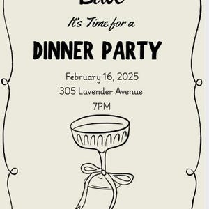 Dinner Party Invitation