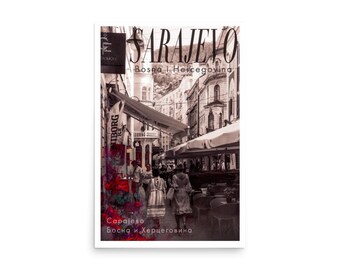 Sarajevo Bosnia City High-End Magazine Fine Art Print