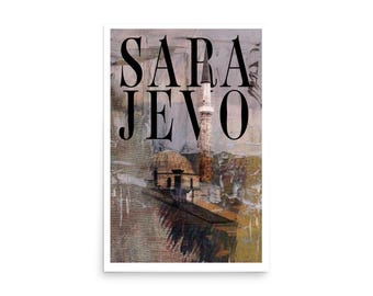 Sarajevo Bosnia Bascarsija Mosque Minaret Fine Art Print