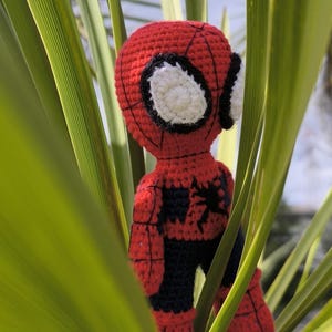 Handmade Amigurumi Spider-Man Superhero Doll - Crochet Spider Toy