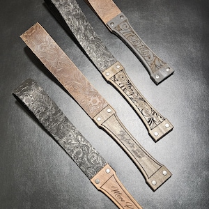 Wood and Leather spanking belt/paddle 1.5" wide