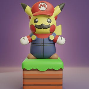 28 Pikachu Cosplay Figures | 3D Printable STL Bundle | Cute Pokemon-Inspired Collectibles
