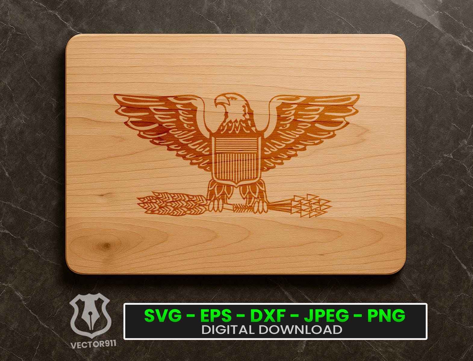 Colonel Eagle Insignia Layered SVG: Military Rank Vector (digital ...