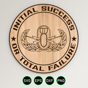 Navy EOD Emblem SVG: Initial Success Seal, Laser Cut Files (Digital Download)