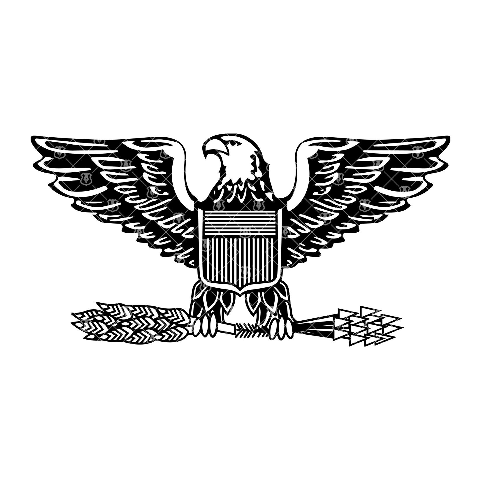 Colonel Eagle Insignia SVG: Military Rank Vector (digital Download) - Etsy