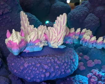 Alicorn Dragon Collectible | 3D Printed Articulated | Fantasy Creature | Toy Gift for Kids