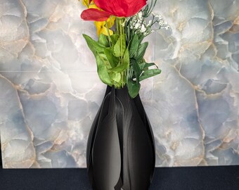 Modern 3D Printed Vase: Stylish Dried Floral Display