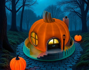 3D Printed Lighted Pumpkin | Unique Halloween Decor with LED Tea Light
