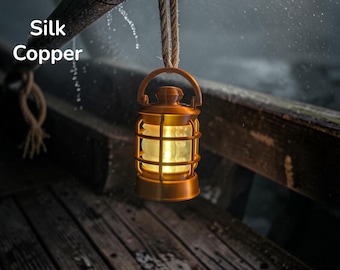 Miniatur-Schiffslaternen-Replika | 3D-gedrucktes maritimes Accessoire, gemütliche LED-Leuchte