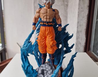 Figura di Son Goku MUI dipinta a mano, statua di Dragon Ball stampata in 3D