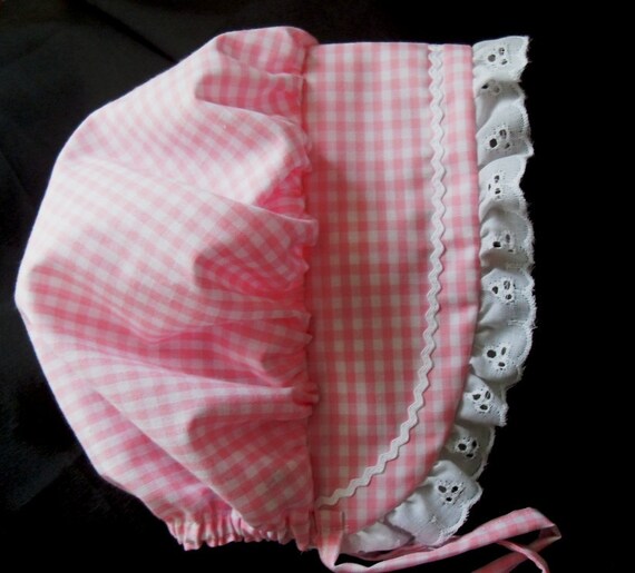 24 mo 5T 3T 2T 4T Baby//Toddler PINK BONNET Sunhat NB,3,6,9,12,18