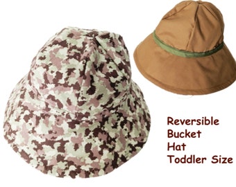 Toddler Reversible Bucket Hat 12 months - 4 years Camo Camouflage