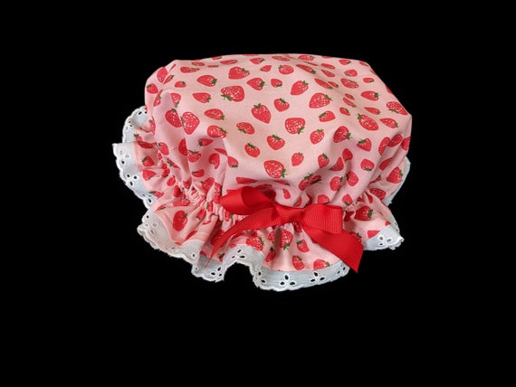 Strawberry shower cap online