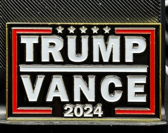 TRUMP VANCE 2024 Campaign- 47th President of the United States Donald J. Trump Vice President JD Vance United States Flag Challenge Coin