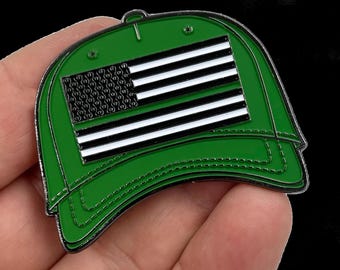 Chapéu de linha verde fina PIN CBP Agente da patrulha de fronteira Exército dos EUA