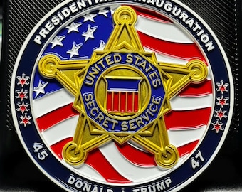 United States Secret Service: 47th President Donald Trump 60th Inauguration Challenge Coin