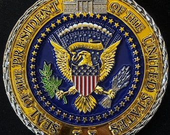 47.º presidente Donald J. Trump Casa Blanca POTUS Sello Presidencial 45 Trump tenía razón en TODO Moneda de desafío