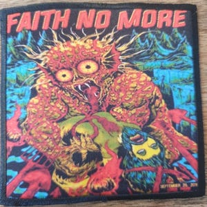 Faith no more grunge rock metal band music sew iron on patch