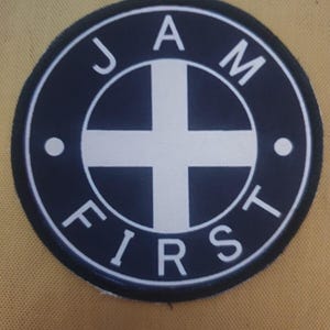 Cornish flag jam first, Cornwall  cream tea funny custom sew / iron on patch