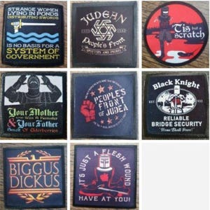 Monty Python Life Of Brian / Holy Grail Classic Films TV Sew / Iron On Patch