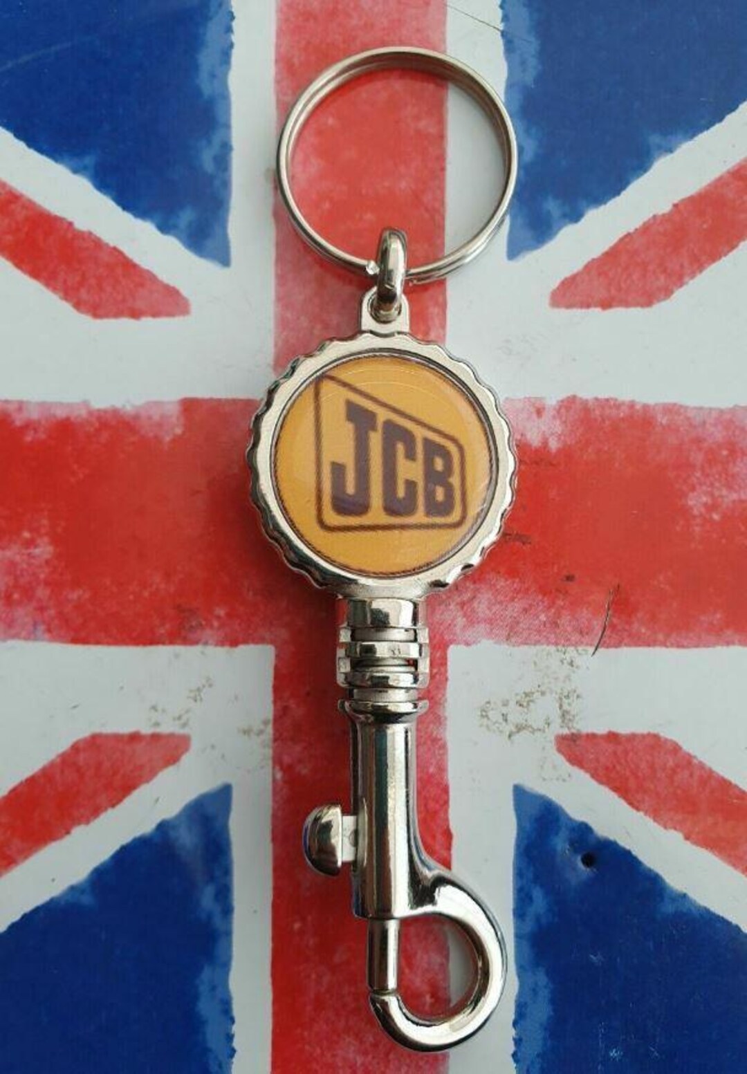 Jcb Excavator Digger Tipper Double Sided Logo Paracord Trigger Dog Clip ...