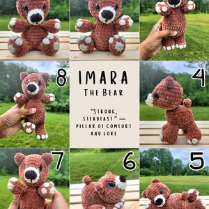 Imara the Bear – Crochet Plushie PDF Pattern (8 Variations)