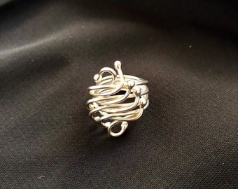 Silver Five Wire Ring