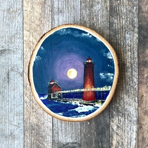 Red and Blue Lighthouse