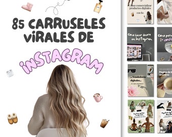 85 Carruseles Animados para Instagram | Plantillas Editables en Canva + Stickers y Reels | Nuevo Tamaño Publicaciones de Instagram 2025