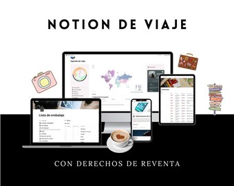 Notion de Voyage + Droit de Revente + Page de vente éditable sur Systeme.io