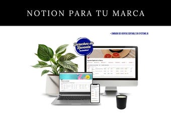 NOTION DE CONTENU - Agenda numérique pour votre marque - Comprend les droits de revente et un entonnoir modifiable