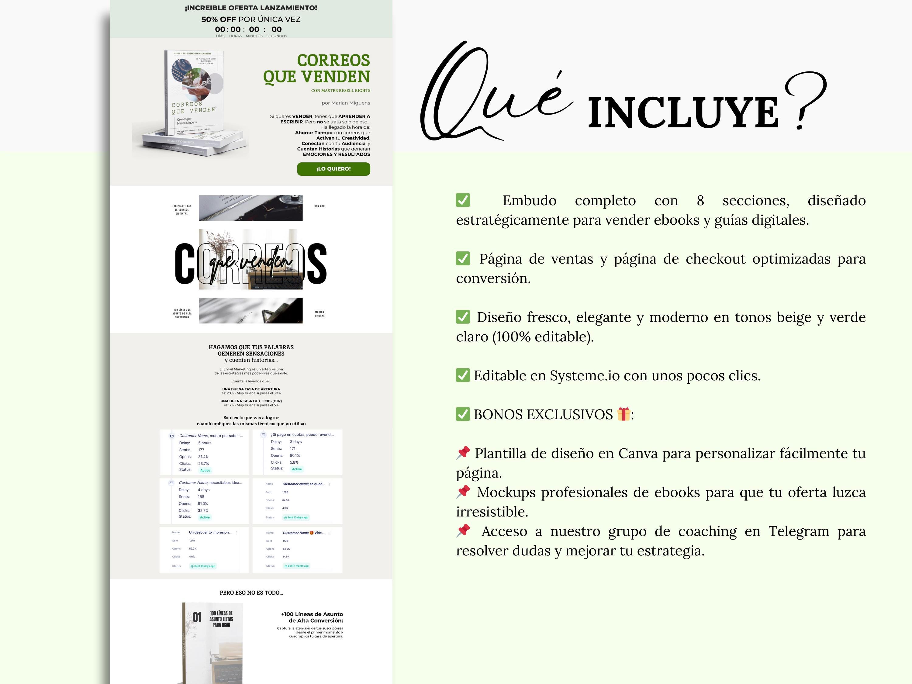 Editable Sales Funnel in Systeme.io - 100% in Spanish With PLR Resale ...