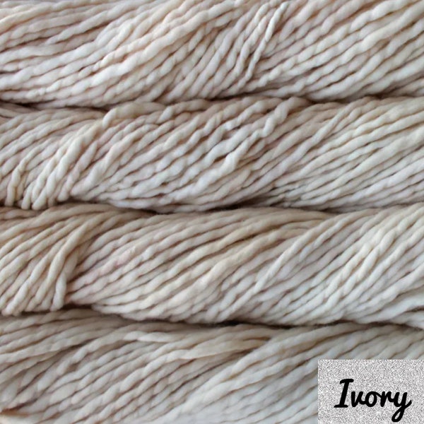 Ivory Malabrigo Rasta Super Bulky Merino Wool