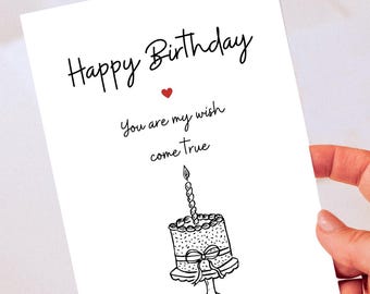 Biglietto d'auguri stampabile per lui o per lei | Design minimalista | Download digitale