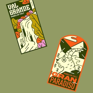 Stickers Gran Paradiso e Val Grande
