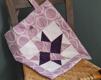 Folding Tote Bag Market Bag Orphan Quilt Block Bag