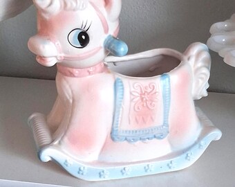 Maceta de cerámica vintage para bebé