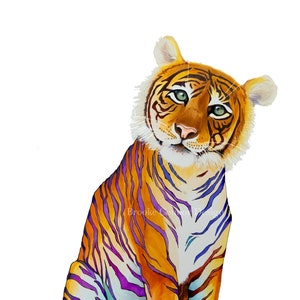 Der Regenbogen-Tiger. Bengal Tiger. Sibirischer Tiger.