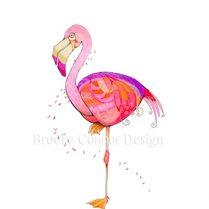 フロリダ原産のピンク色の鳥、マウベラスフラミンゴ